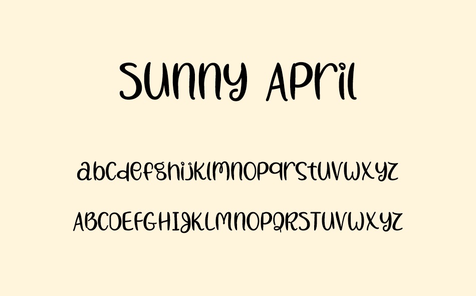 Sunny April font