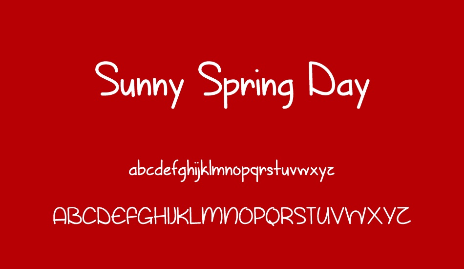 sunny-spring-day font