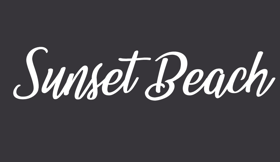 sunset-beach font big