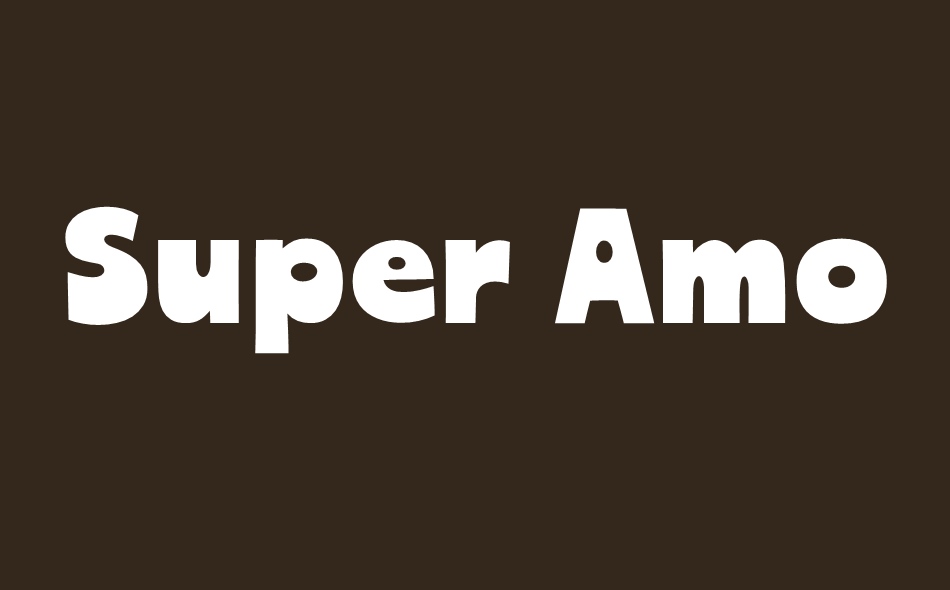 Super Amore font big