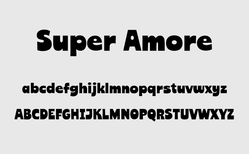 Super Amore font