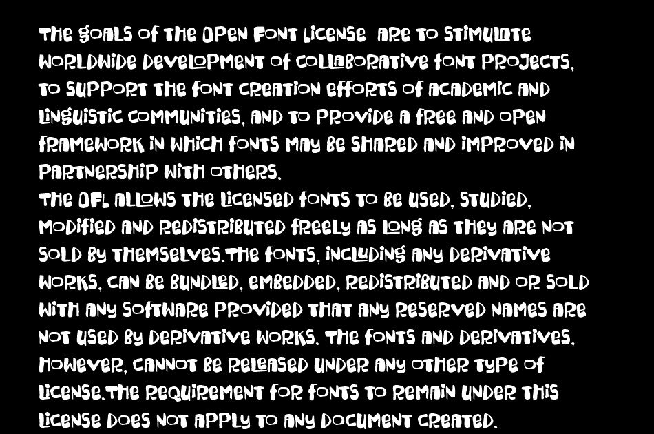 Super Bugly font 1