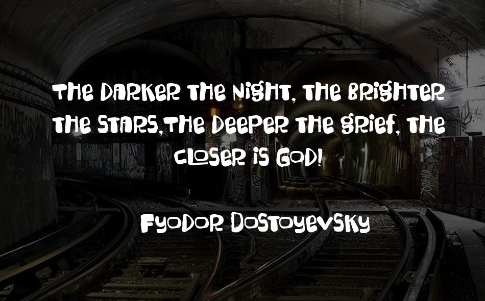 Super Bugly font text