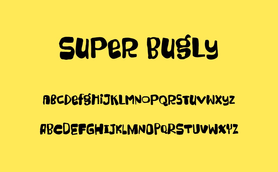 Super Bugly font