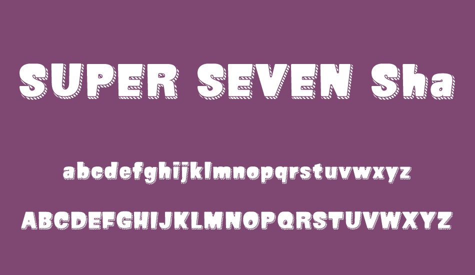 super-seven-shadowed-demo font