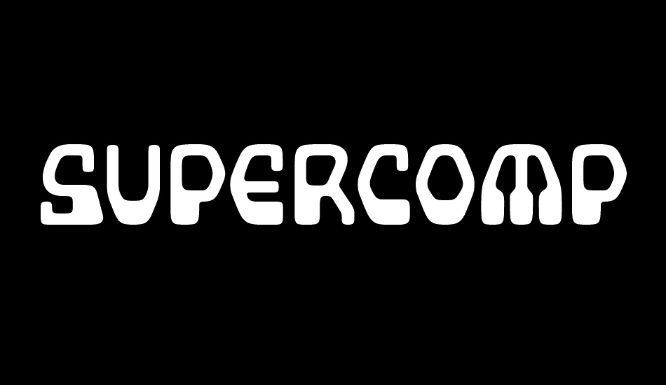 supercomputer font big