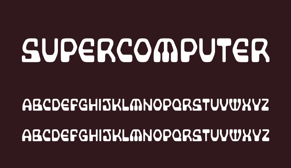 supercomputer font