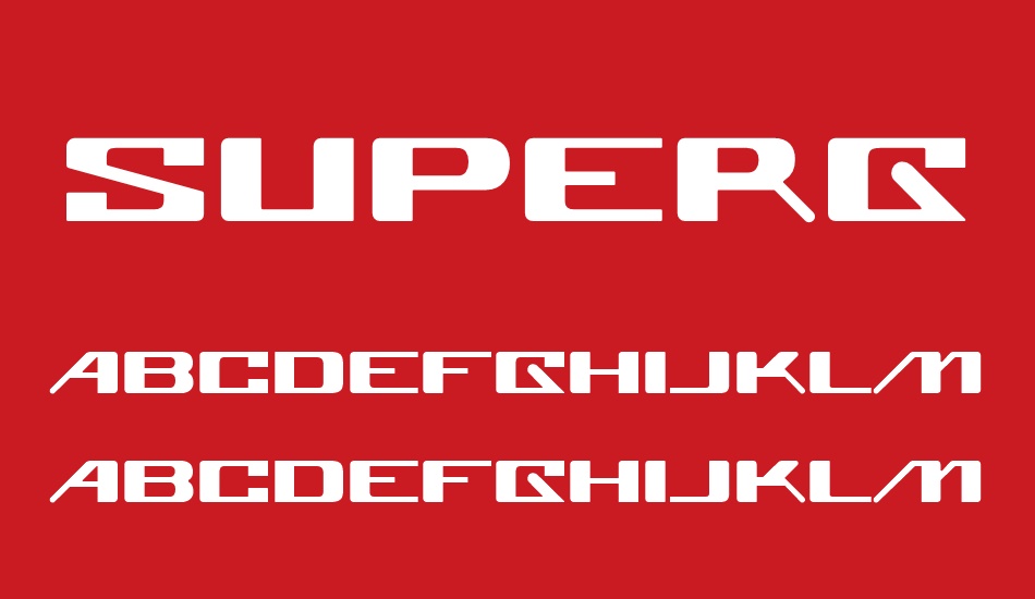 superglue font