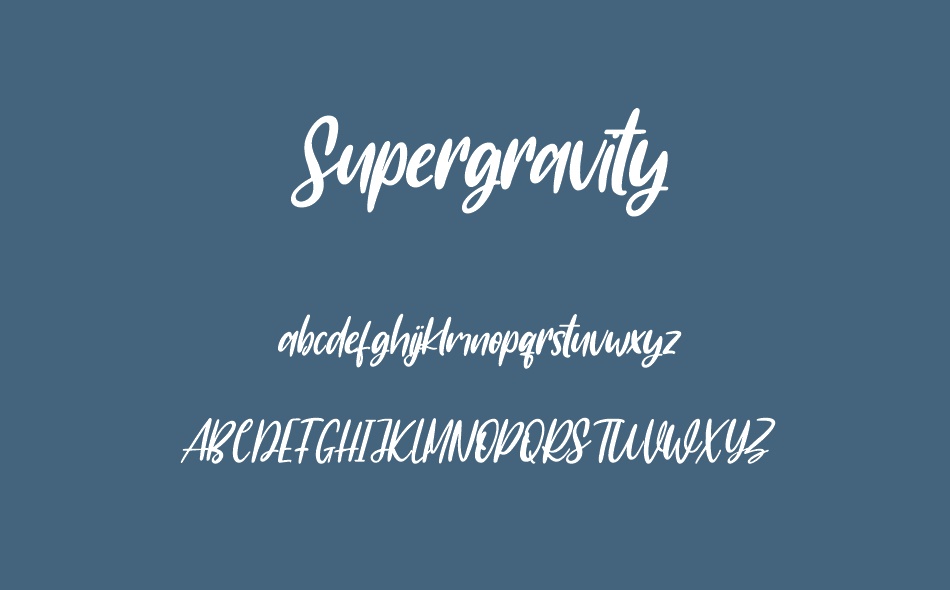 Supergravity font