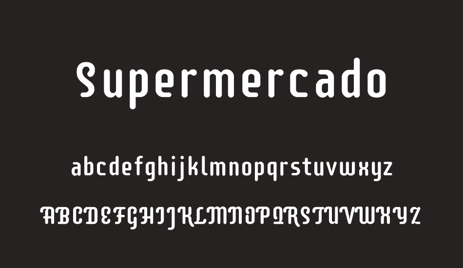 supermercado font