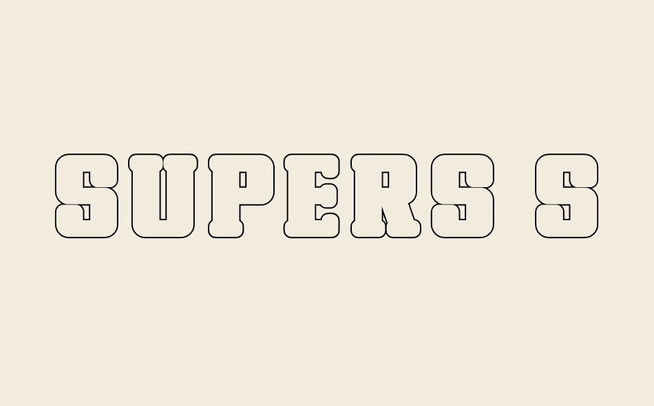 Supers Sports Family font big