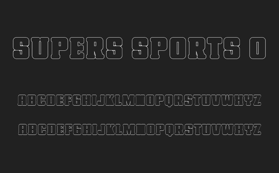 Supers Sports Family font