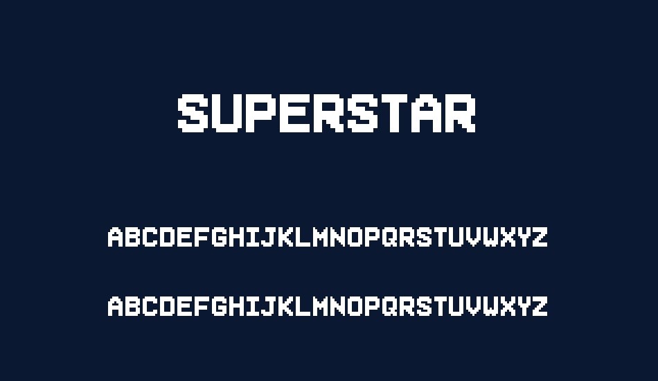 superstar font