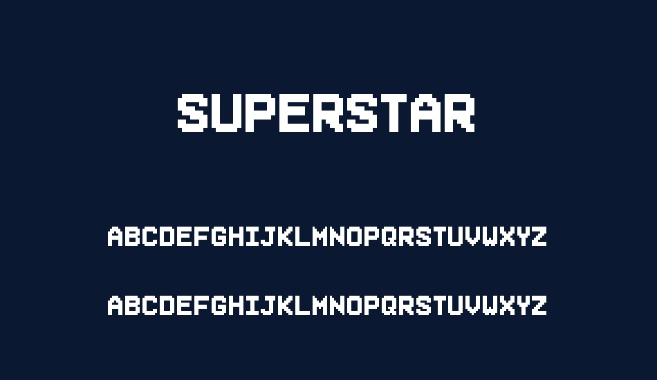 superstar font