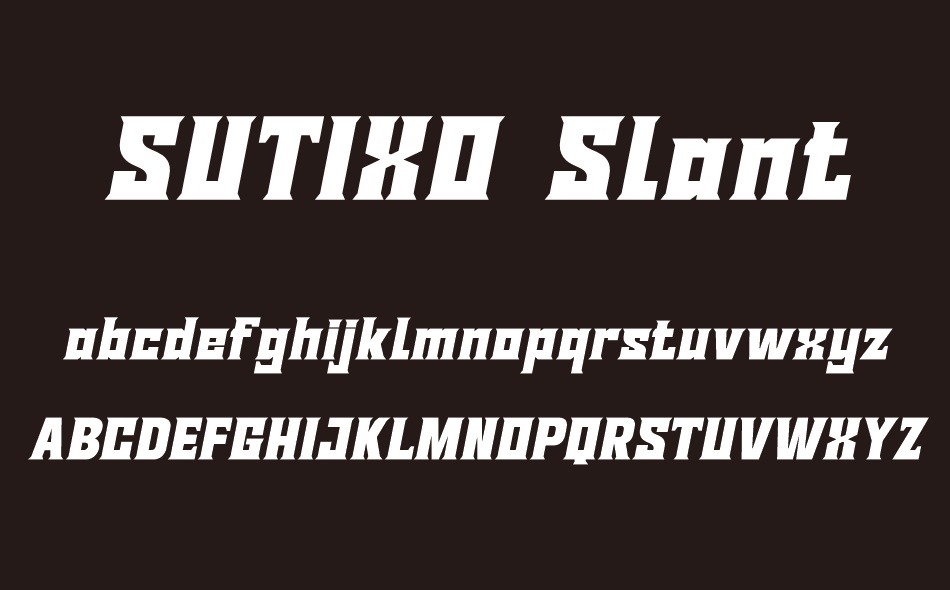 Sutixo font