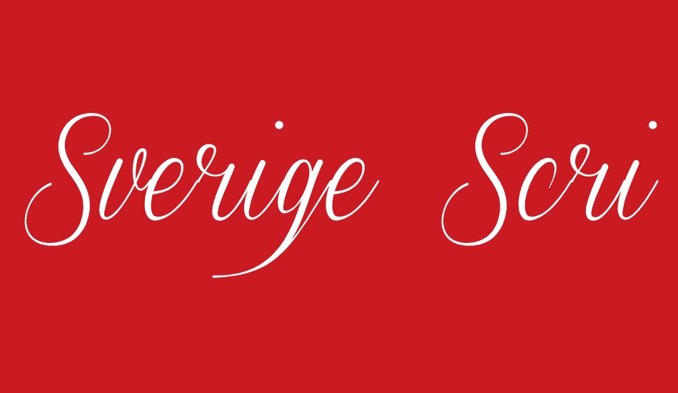 sverige-script-demo font big