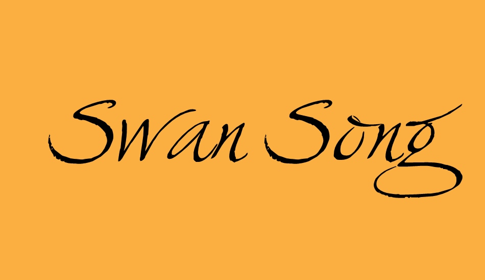 swan-song font big