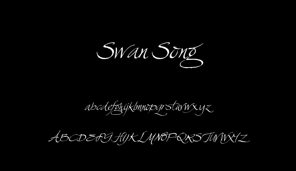 swan-song font