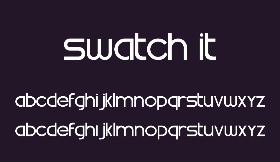 swatch-it font
