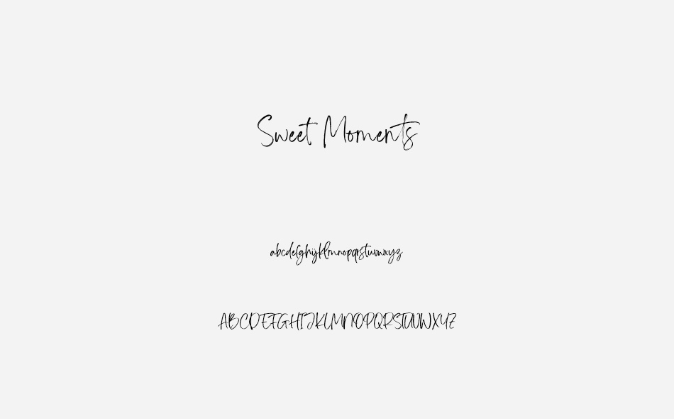 Sweet Moments font