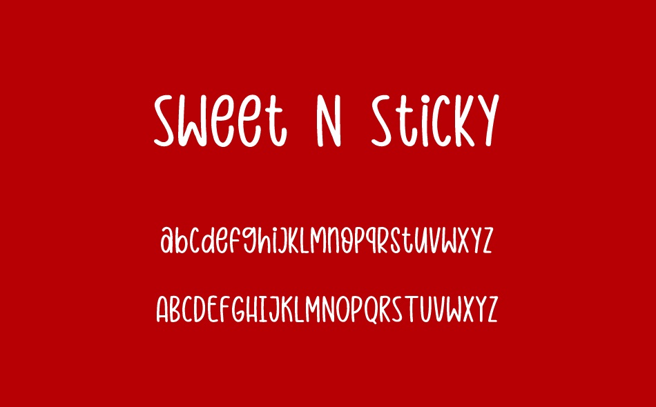 Sweet N Sticky font