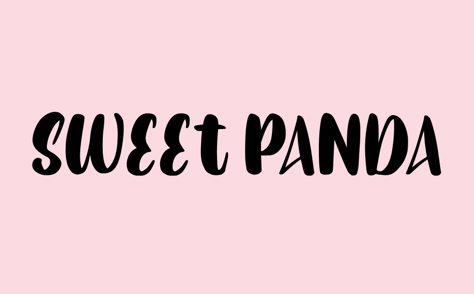 Sweet Panda font big