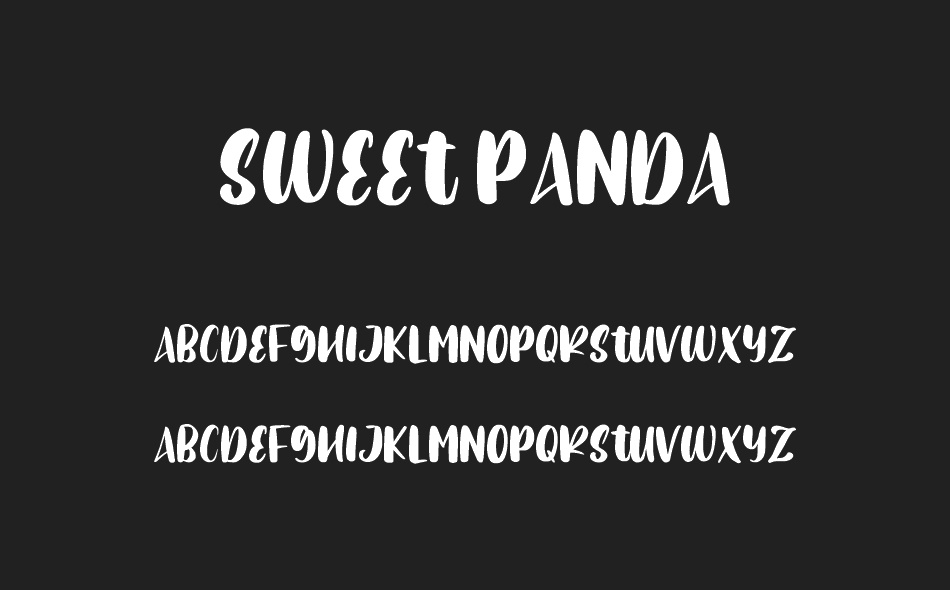 Sweet Panda font