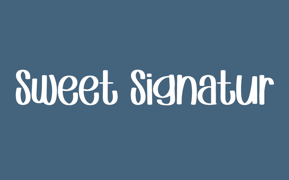 Sweet Signature font big