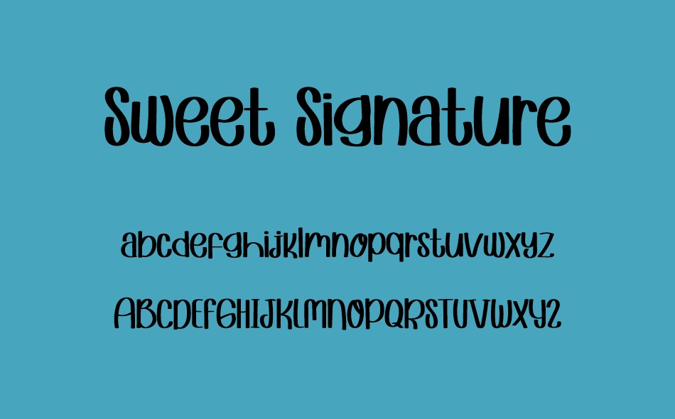 Sweet Signature font