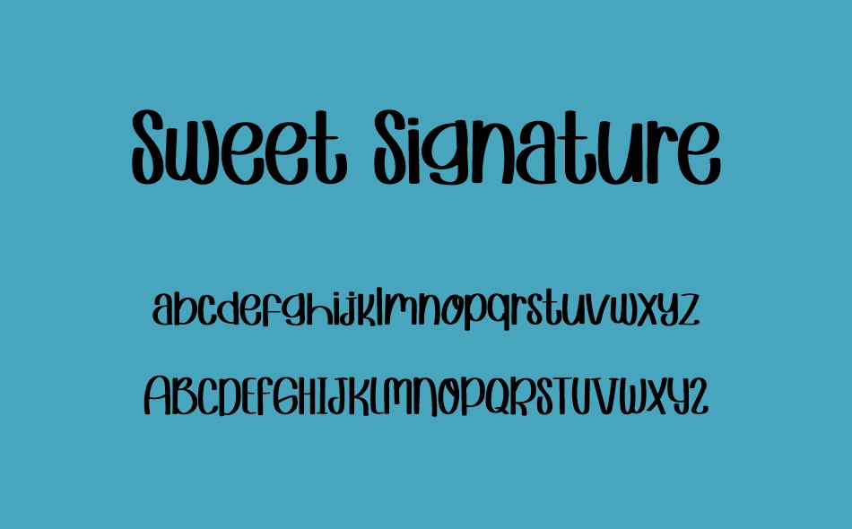 Sweet Signature font