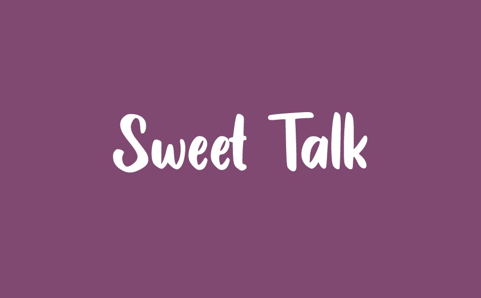 Sweet Talk font big