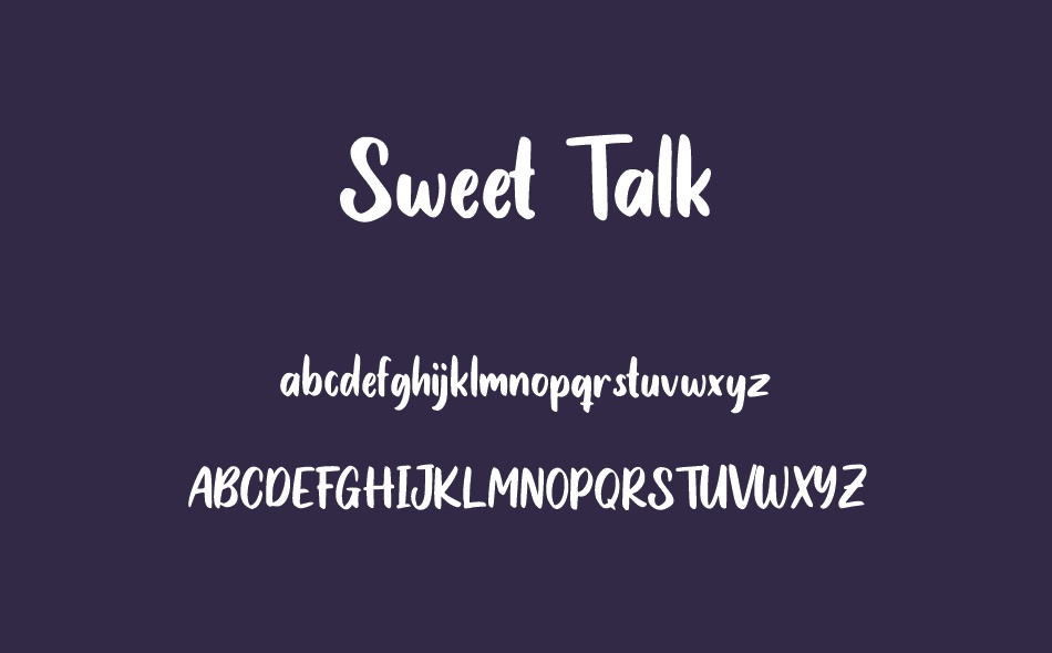 Sweet Talk font