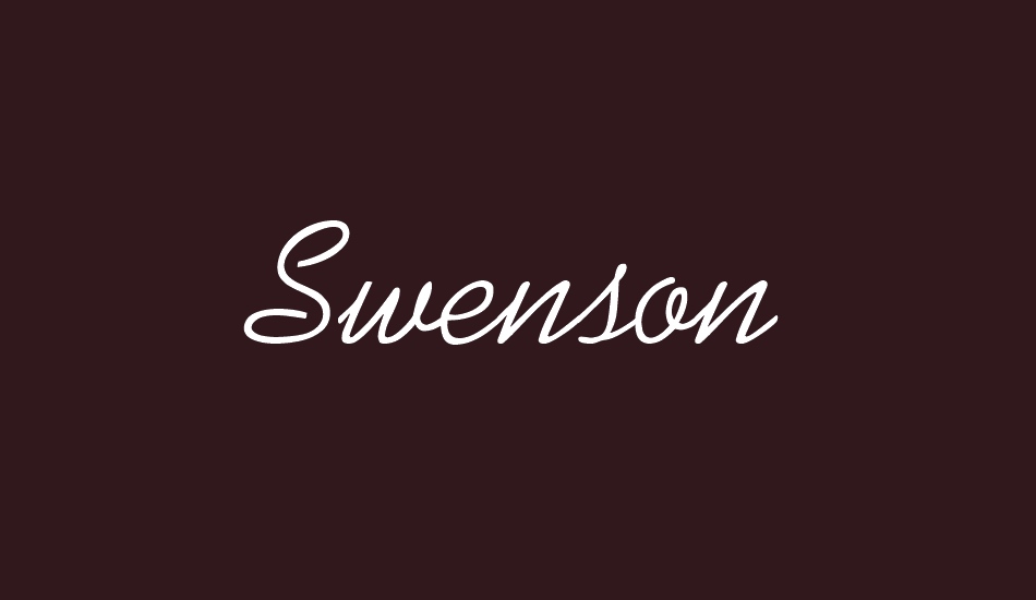 swenson font big