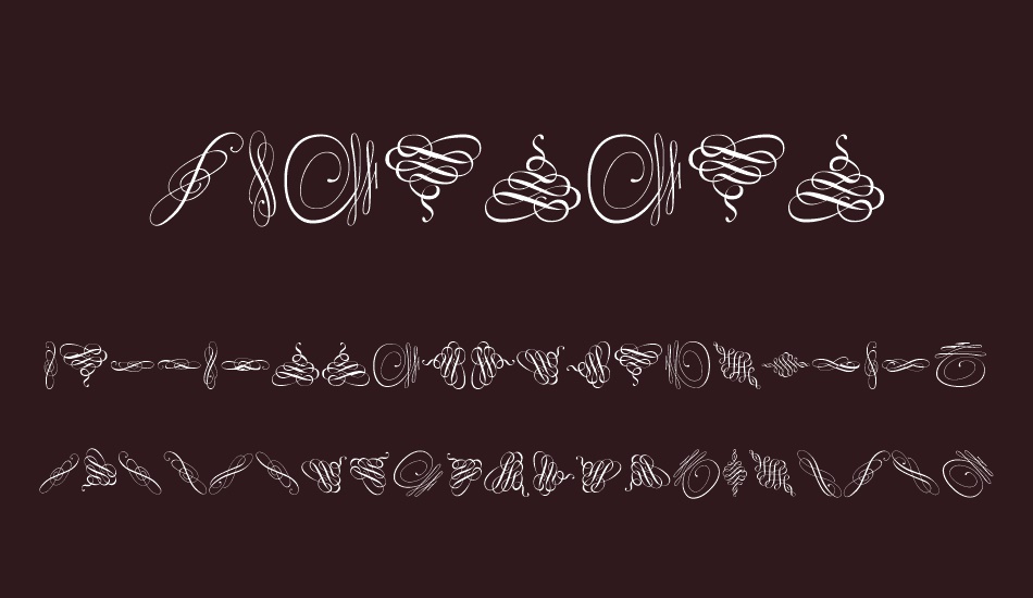 swinging font