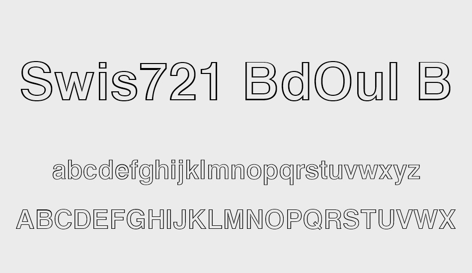 swis721-bdoul-bt font