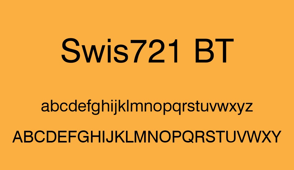 swis721-bt font