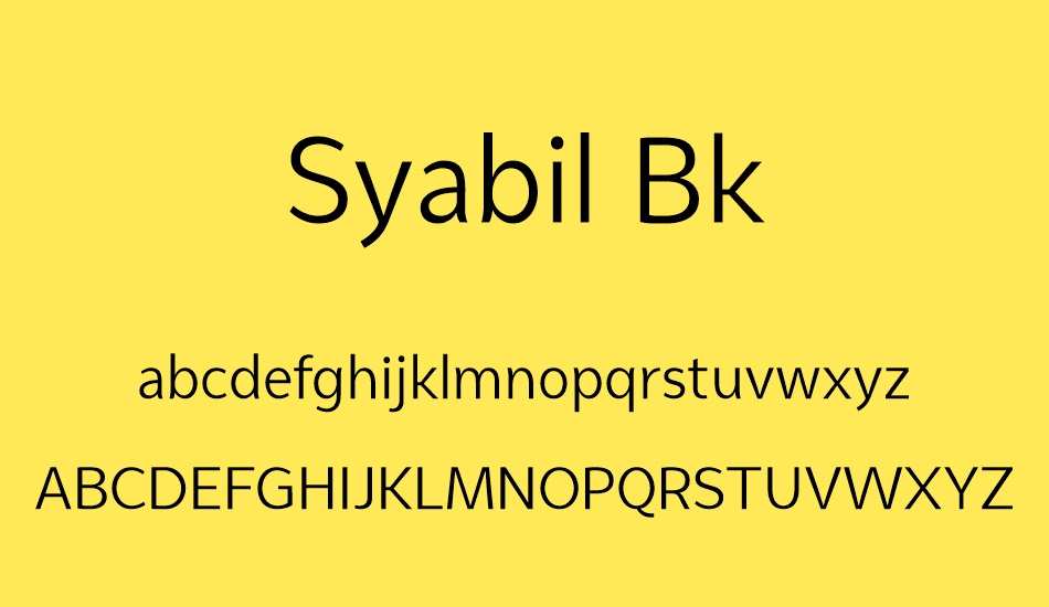 syabil-bk font