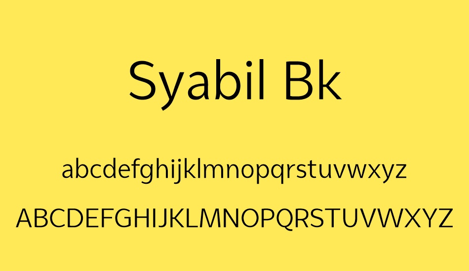 syabil-bk font
