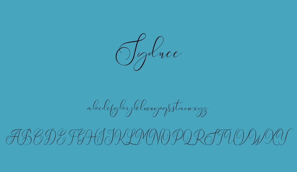 sydnee-demo font