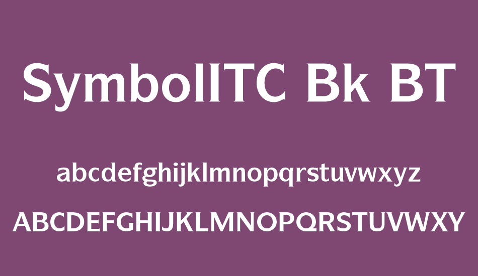 symbolıtc-bk-bt font