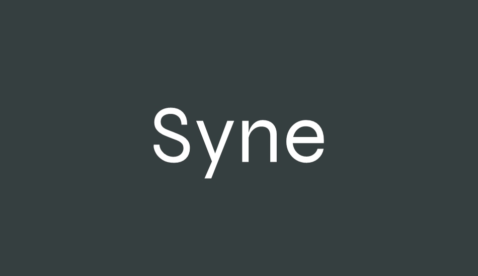 syne font big