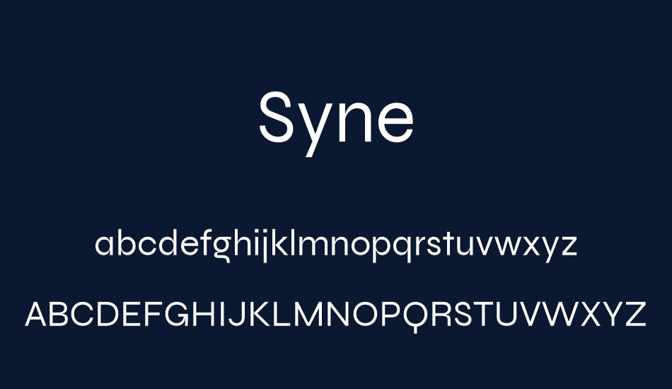 syne font