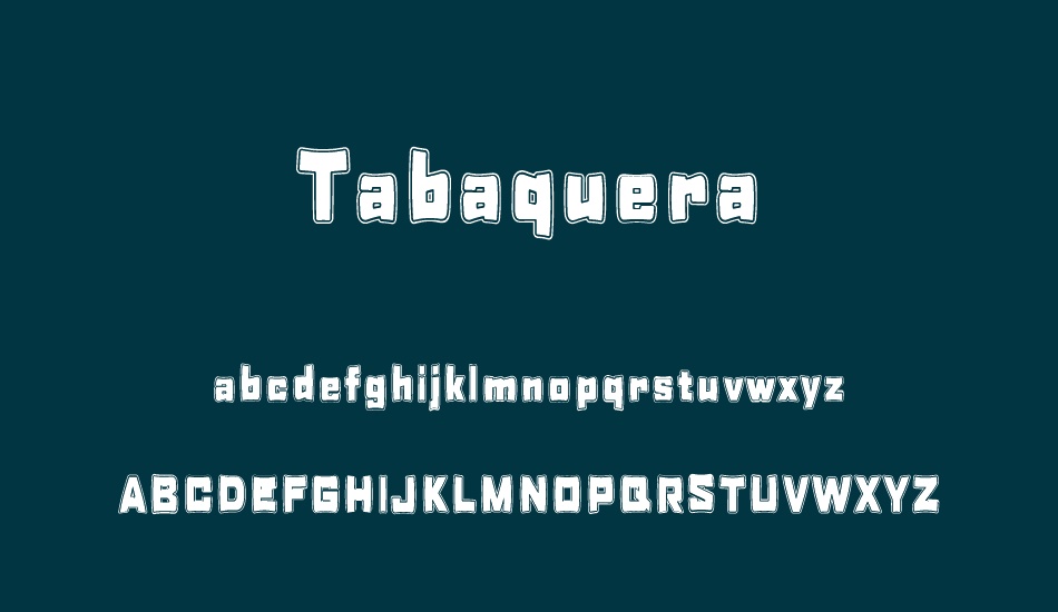 tabaquera font