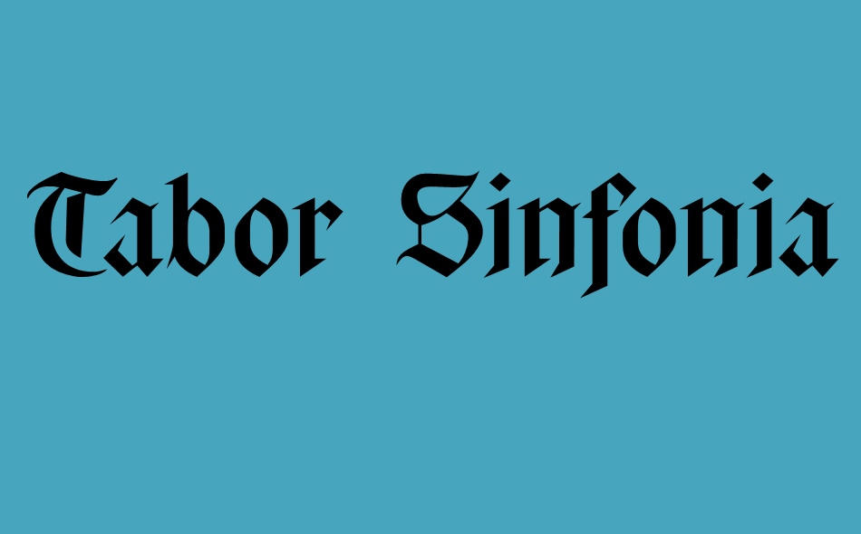 Tabor Sinfonia font big