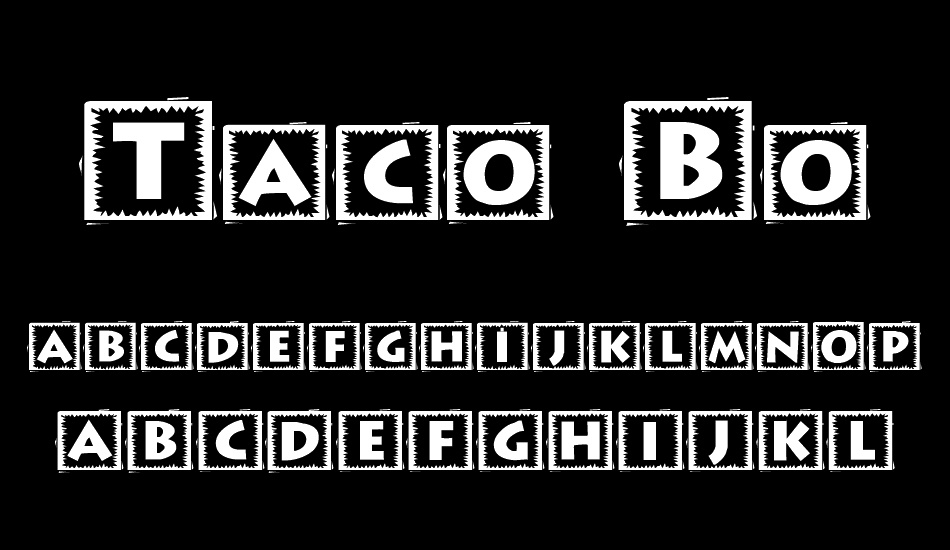 taco-box font