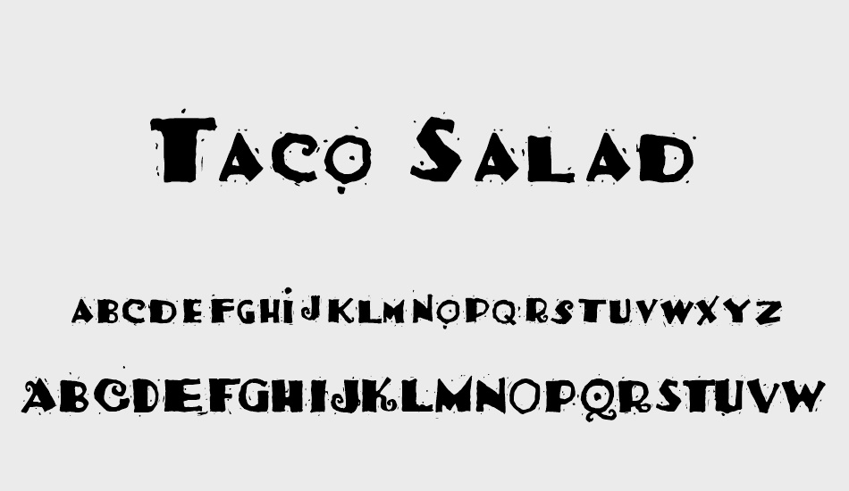 taco-salad font