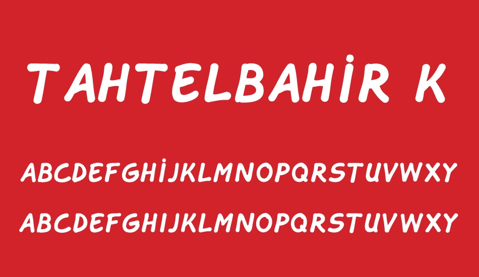 tahtelbahir-komik font