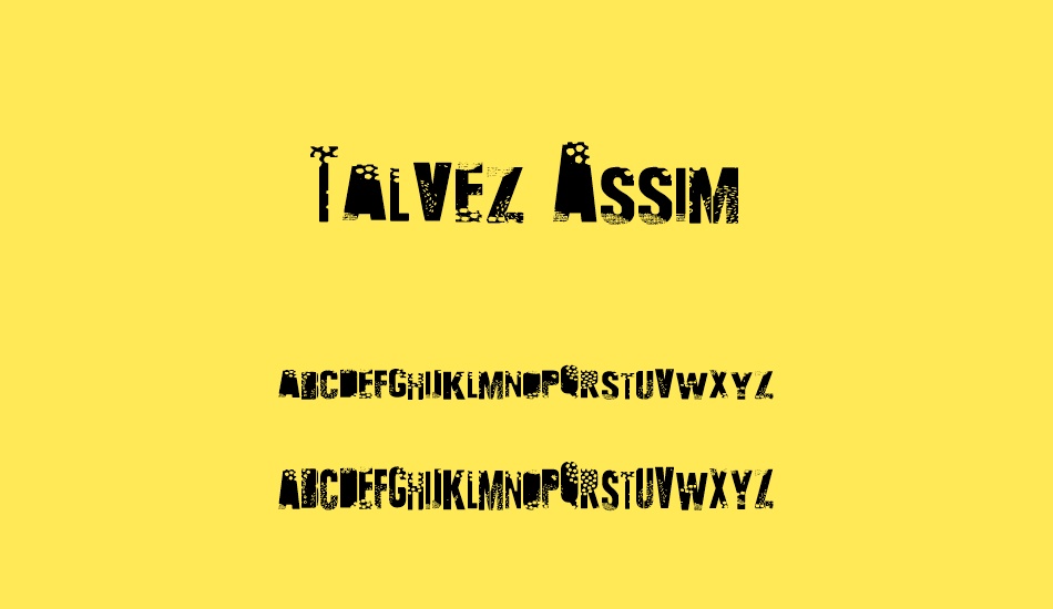 talvez-assim font