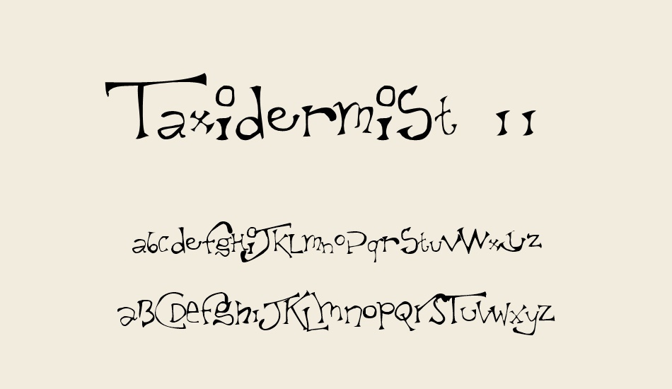 taxidermist-ıı font