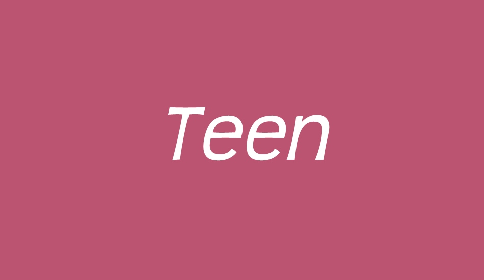 teen font big